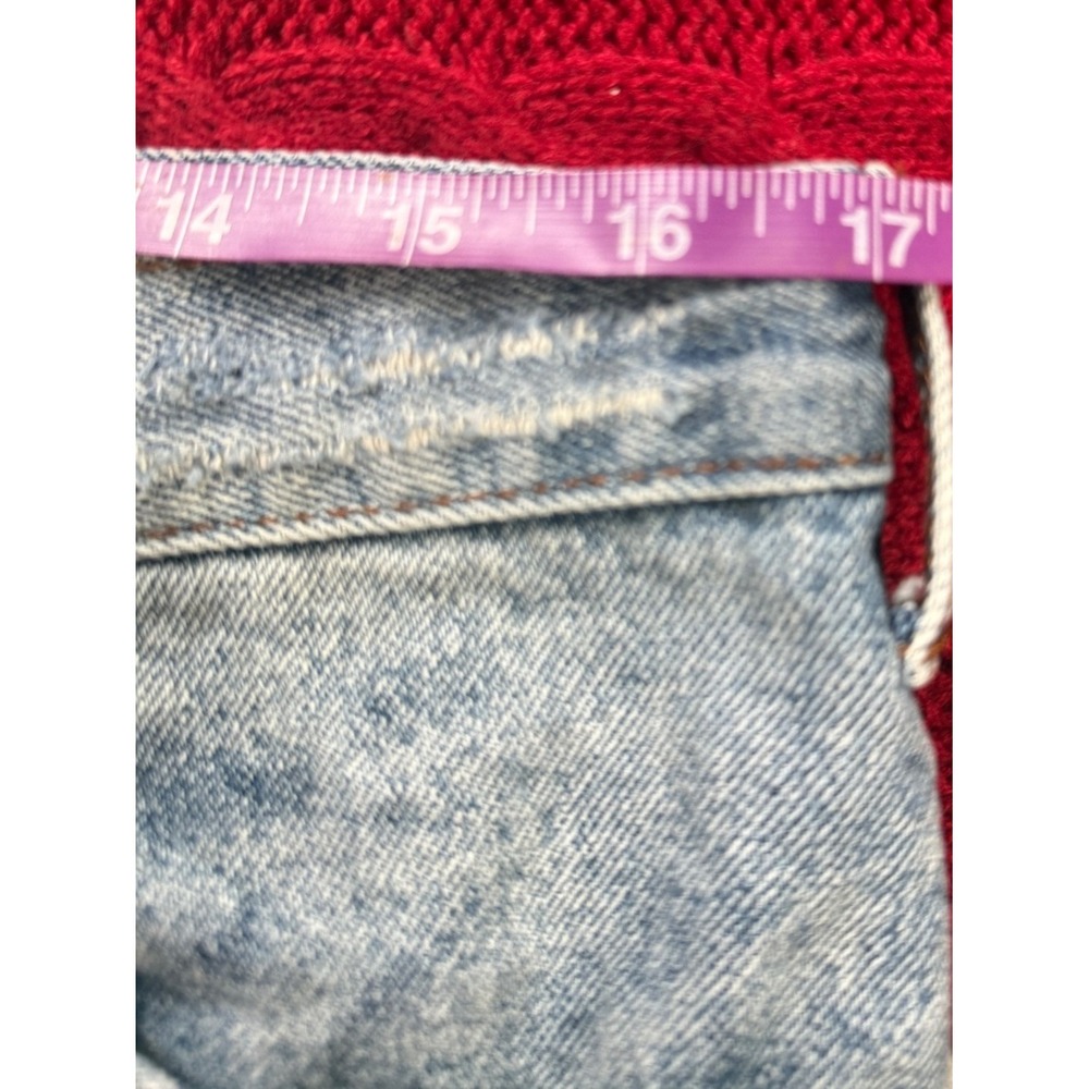 One Teaspoon Dukes Bonita Low Waist Denim Shorts Size 12 Distressed Cutoff - Picture 7 of 10